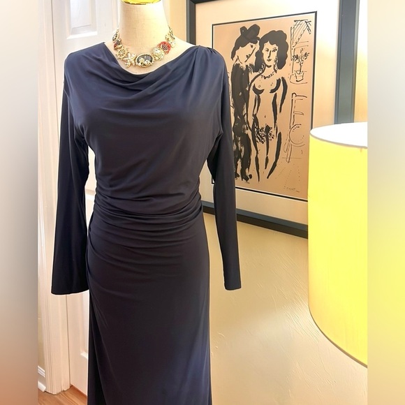 M.M.LaFleur,The Annabel Dress,Blue, Sophisticated Luxury,Excellent Cond.,Size L - Picture 4 of 13